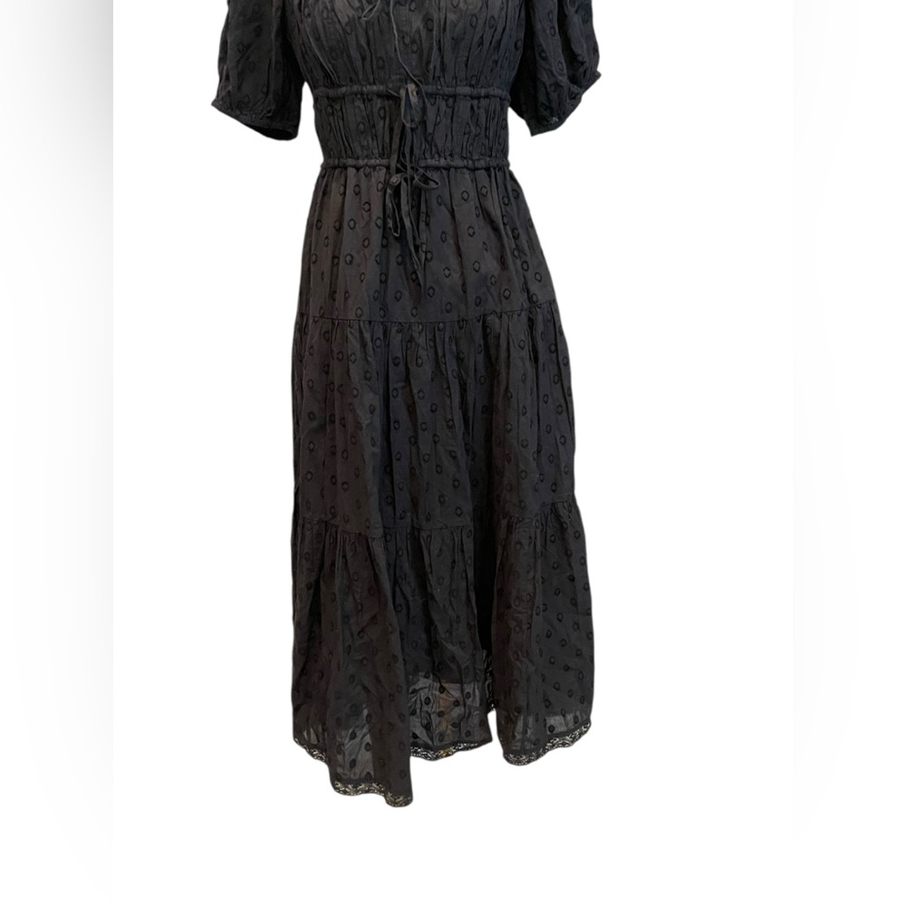 NWT Ulla Johnson Palma Tiered Cotton Eylelet Dress SIZE 8 - Picture 7 of 16